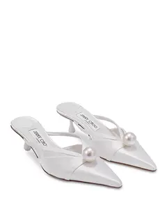 Женские туфли-мюли Sana 50 Jimmy Choo, белый