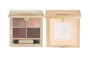 Кашемировые тени Тренч пальто Пудровые наборы для макияжа Легко растушевываются Натуральный матовый финиш Сияющий тон кожи Burberry, Cashmere Eye Shadow 03+Trench Coat Powder 01