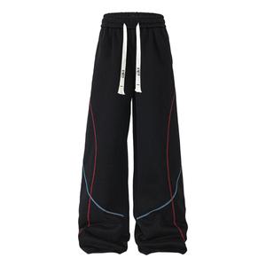 Повседневные брюки Unisex Moderate Wide Leg X1617, черный pants