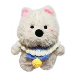 Трендовая плюшевая кукла щенка вест хайленд уайт терьера высота 22см/35см ROUERXIONG, Bell Bib