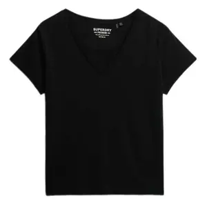 Футболка с коротким рукавом Superdry Studios Slub Emb Vee, черный