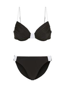 Комплект бикини LSCN BY LASCANA, черно-белый