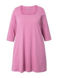 Футболка Ulla Popken Longshirt, цвет mauve