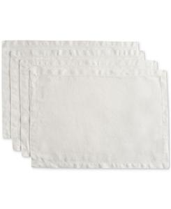 Набор из 4 однотонных льняных салфеток под тарелки Year & Day, цвет moon