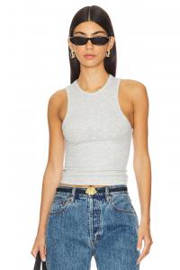 Майка из ребристого джерси Weworewhat, серый