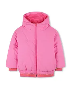 Детская куртка с капюшоном и молнией Billieblush, розовый