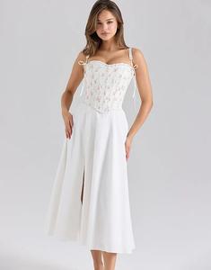 Сарафан-миди со съемным корсетом и принтом роз от House of CB Clarabelle из хлопка с принтом роз