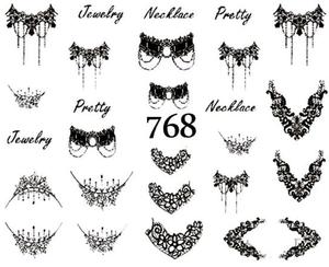 Водные наклейки для ногтей - №768, Raisin