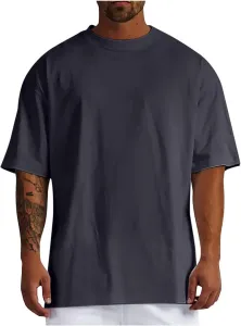 Мужская футболка оверсайз с круглым вырезом