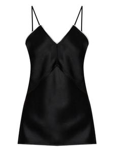 Топ с V-образным вырезом Victoria Beckham, черный