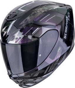 Шлем Scorpion exo-391 clutter, Black/Purple/Silver