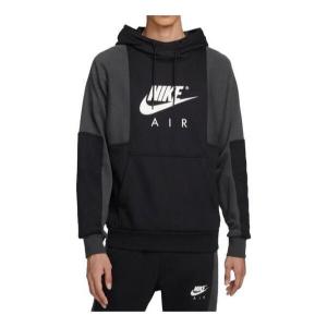 Толстовка Nike Air Pullover Fleece Hoodie 'Black Anthracite', черный