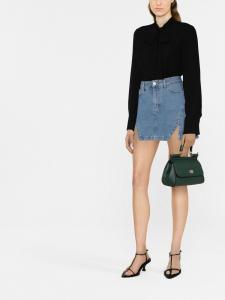 Valentino Garavani шелковая рубашка с длинными рукавами, черный