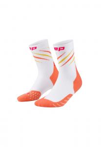Носки CEP RUN COMPRESSION EDITION CLAW MID CUT, White Coral Mix/White