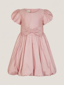 Детское платье для праздника с пышными рукавами и бархатным бантом Monsoon, Dusky Pink