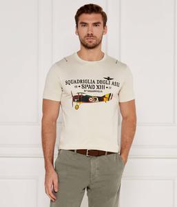 Футболка мужская Aeronautica Militare с принтом, бежевый