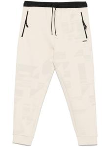 Спортивные брюки с аппликацией логотипа BOSS, нейтральный цвет