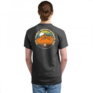 Мужская футболка Columbia с коротким рукавом и рисунком, цвет Dark Gray