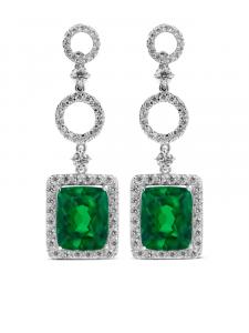 Серьги Juwelina Paris Rubain, зеленый