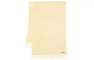 Шарф с бахромой и логотипом Acne Studios, желтый