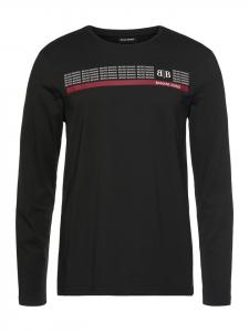 Рубашка с длинными рукавами черного цвета Bruno Banani