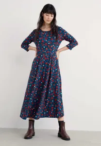 Платье-Джерси вероники Seasalt Cornwall, Blue Pressed Plants Shore