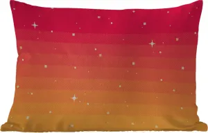 Подушка для улицы - Игры - Пиксельная графика - Звезды - 50 x 30 см - Водонепроницаемая - Подушка для отдыха - Подушка для дивана - Украшение для гостиной MuchoWow