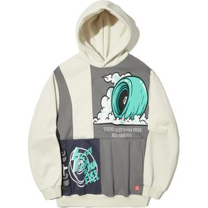 LiNing Свитшот Unisex Creamy Yellow Asphalt Gray Mountain Blue