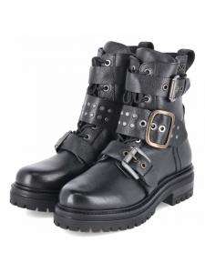 Ботинки без застежек черного цвета Lazamani