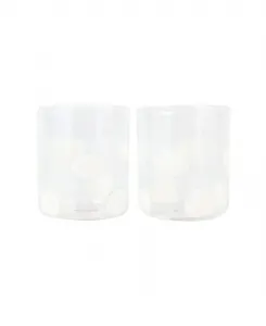 Набор из 2 бокалов для виски Drop Old Fashioned Vietri, белый