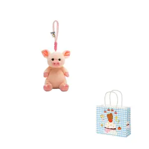 Очаровательная подвеска в виде утки, слона, пальмы, коллекции пингвина, плюшевого мишки, свиньи, мягкая игрушка, высота 15 см Dolls and bears dance