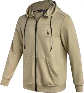 Spyder мужская спортивная толстовка с капюшоном - влагоотводящий флис для бега и тренировок