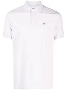 Hackett рубашка поло с вышитым логотипом, фиолетовый