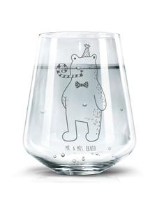 Стакан для питья в форме медведя на день рождения, без слов, прозрачный Mr. & Mrs. Panda