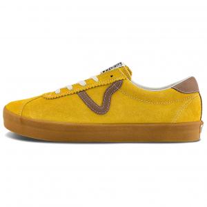 Vans Спортивные низкие кроссовки для скейтбординга унисекс горчично-желтого цвета