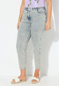 Джинсы "мама" зауженного кроя Ulla Popken, Matt Denim Blue