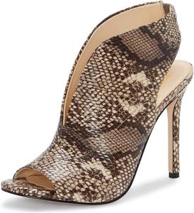 Женские туфли YDN с открытым носком, ремешком на пятке, высоким каблуком-стилето, сандалии, ботильоны с вырезами для вечеринки и офиса, размеры 4-15 США, Snakeskin