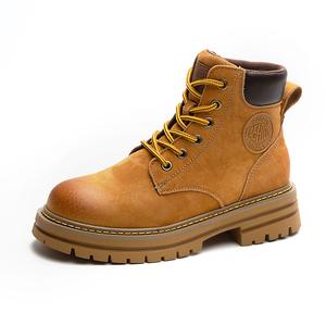 CHIBANG Martin Boot Unisex, Землянисто-желтый Утепленный на флисе с эффектом увеличения роста
