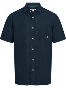 Рубашка на пуговицах классического кроя U.S. POLO ASSN. Flori, темно-синий