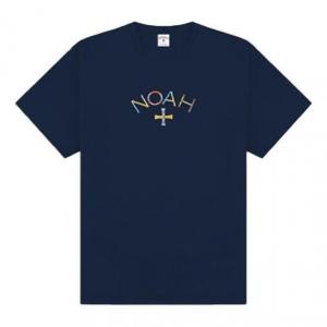 Футболка embroidered core logo t-shirt 'navy' Noah, синий