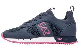 Обувь для образа жизни унисекс с низким верхом темно-синяя Emporio Armani