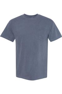 Футболка Comfort Colors Garment-Dyed Heavyweight Pocket, цвет denim