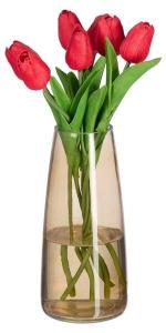 Декоративная ваза Relaxdays aus Glas, 10x10x10 см, коричневый