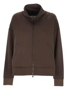 Толстовка на молнии Lorena Antoniazzi, коричневый