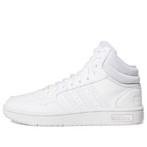 Кроссовки hoops 3.0 mid 'white dash grey' Adidas, белый
