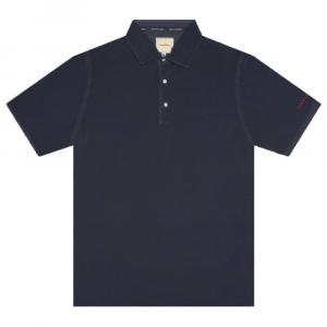 Синяя хлопковая рубашка-поло Tramarossa