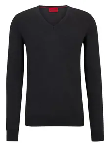 Футболка San Vo с V-образным вырезом Hugo, серый