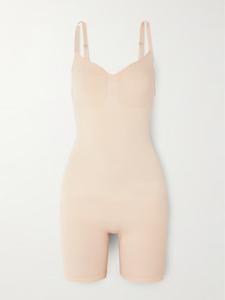 Бесшовное боди до середины бедра Skims, бежевый