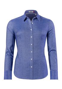 Блузка на пуговицах TAILLIERT SOFT OXFORD Vincenzo Boretti, синий