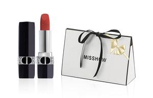 DIOR Vivid Blue Gold Pearl Heart Chanel Inspired помада матовая текстура 3,5 г + пробник туалетной воды